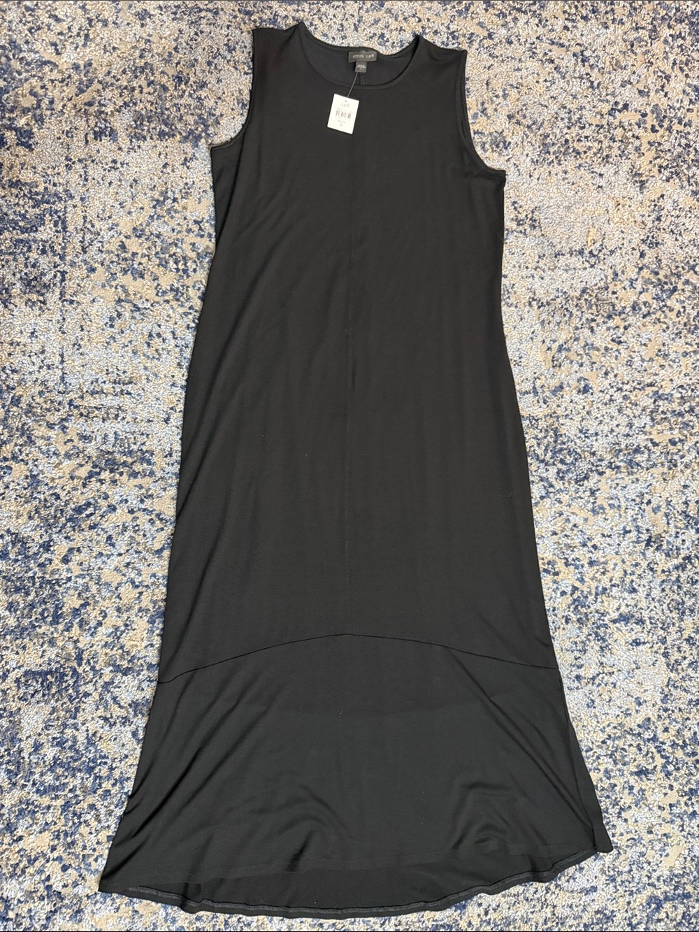 J. Jill Black Sleeveless Maxi Knit Dress
